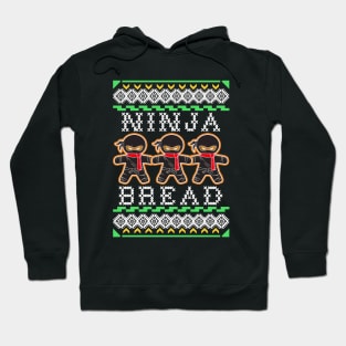 Funny Ninja Bread Gingerbread Ugly Christmas Gift Hoodie